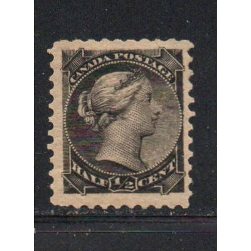 Canada Sc 34 1/2c black small Queen Victoria stamp mint
