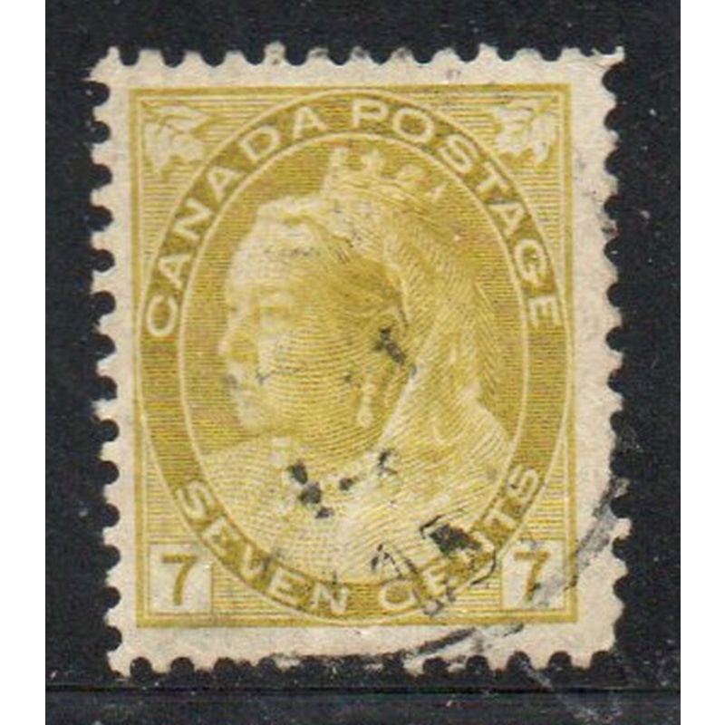 Canada Sc 81 1902 7 c Victoria Numeral issue stamp used