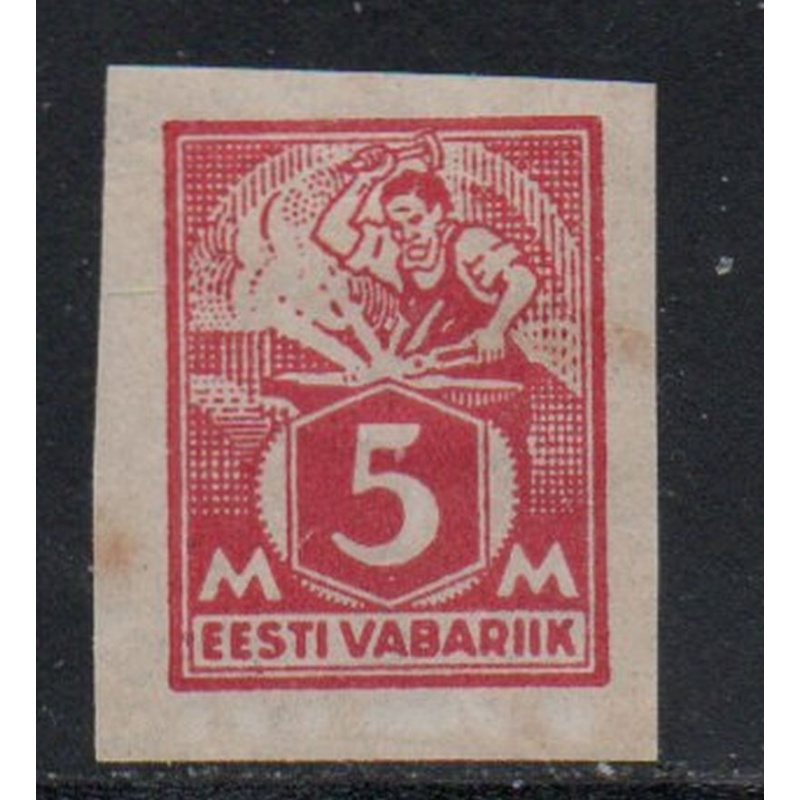 Estonia Sc 621922 5 m rose Blacksmith stamp mint