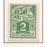 Estonia Sc 67 1922 2m yellow green weaver stamp mint