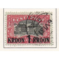 Estonia Sc 105 1930 1 Kroon overprint on National Theatre  stamp  used