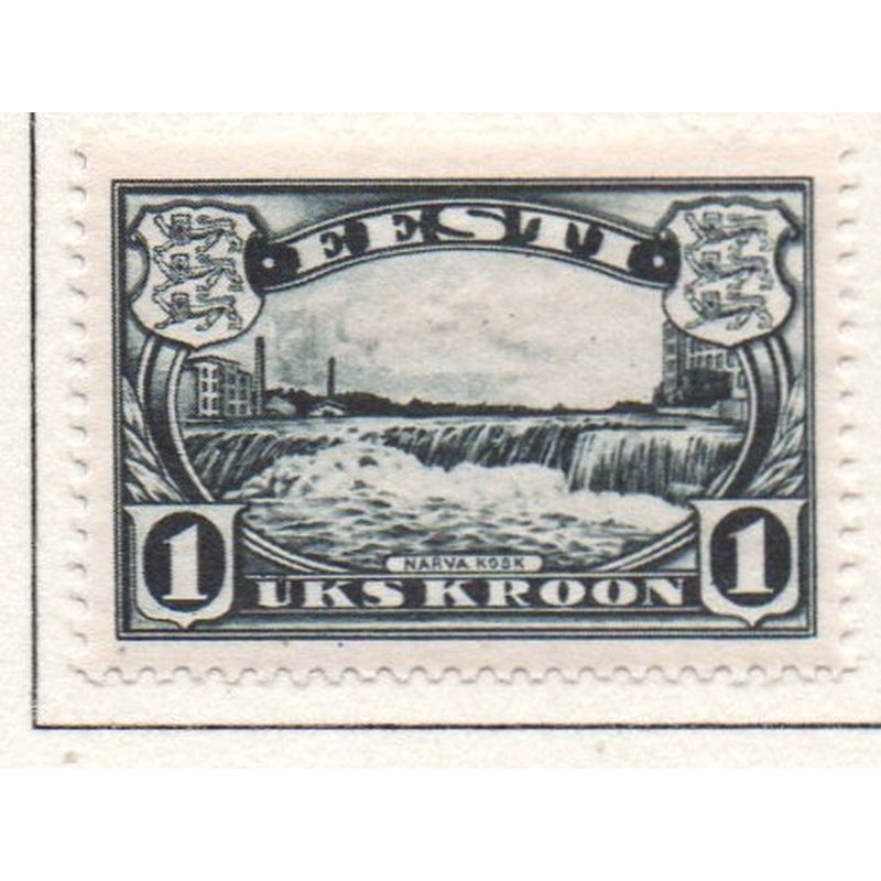 Estonia Sc 112 1933 Narva Falls stamp mint