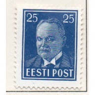 Estonia Sc 129 1938 25s dark blue President Pats stamp mint