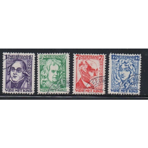 Netherlands Sc B53-B66 1928 Child Welfare stamp set used