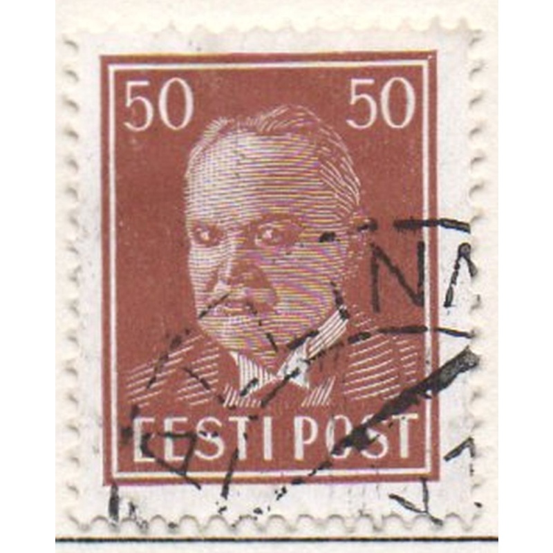 Estonia Sc 132 1936 50s orange brown President Pats stamp used
