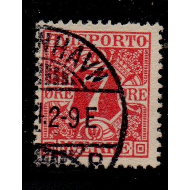 Denmark Sc P3 1907 7 ore carmine Newspaper stamp used