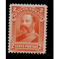 Newfoundland Sc 81 1897 1 c orange Prince of Wales stamp VF mint NH