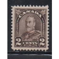 Canada Sc 166 1931 2 c brown  G V arch issue stamp mint NH