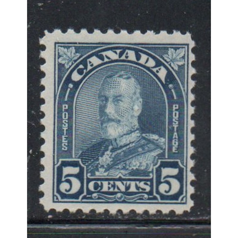 Canada Sc 170 1930 5 c dull blue G V arch issue stamp mint NH
