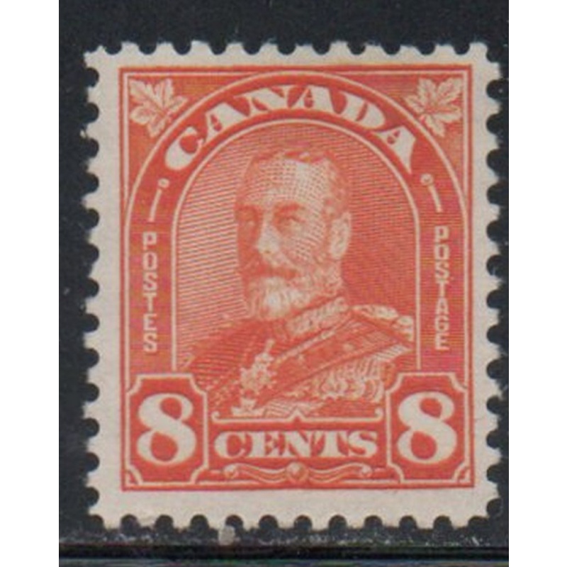 Canada Sc 172 1930 8 c orange G V arch issue stamp mint