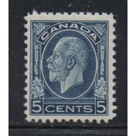 Canada Sc 199 1932  5 c darrk blue  G V medallion issue stamp mint