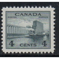 Canada Sc 253 1942  4c grain elevator stamp mint