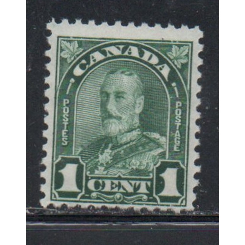 Canada Sc 163 1930 1 c green G V arch issue stamp mint