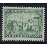 newfoundland sc 213 1933 2 c Compton Castle stamp  mint
