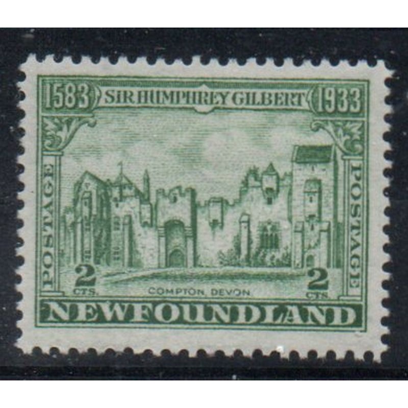 newfoundland sc 213 1933 2 c Compton Castle stamp  mint