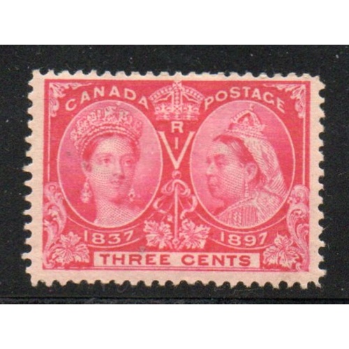 Canada Sc 53 1897 3 c bright rose Victoria Jubilee stamp mint