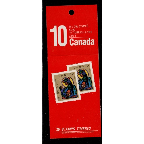 Canada USC Bk120(1294a) 39c 1990 Christmas booklet mint NH