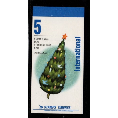 Canada USC Bk152b (1454a) 1992 84c Christmas booklet mint NH
