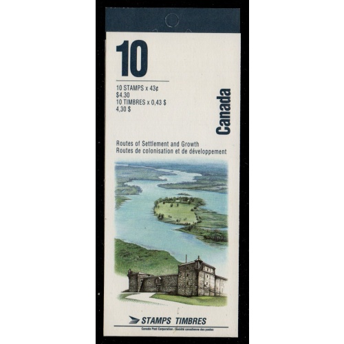 Canada USC Bk161b (1489b) 1993 43c Heritage Rivers booklet mint NH