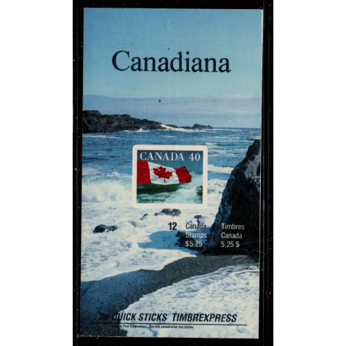 Canada USC Bk127b (1193a) 1991 40 c Quick Stick  booklet mint NH