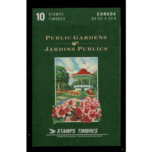 Canada USC Bk130b (1315b) 1991 40c Public Gardens booklet mint NH
