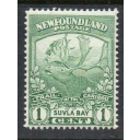 Newfoundland Sc 115 1919 1 c green Caribou Suvla Bay stamp mint
