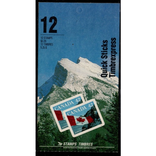 Canada USC Bk141b (1388) 1992 40c Quick Stick booklet mint NH