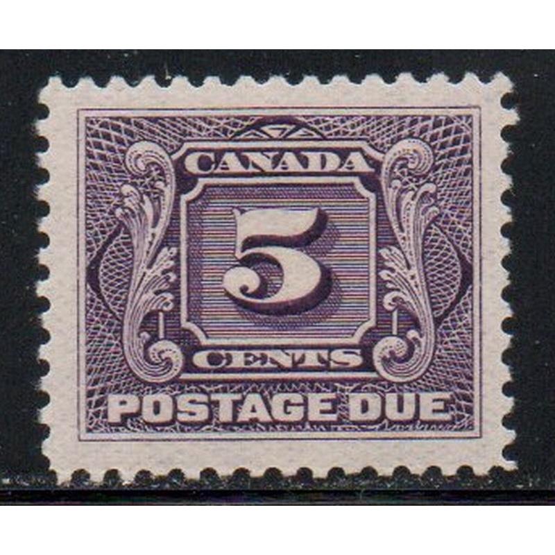 Canada Sc J4 1906 5 c violet Postage Due stamp mint