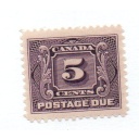 Canada Sc J4 1906 5 c violet Postage Due stamp mint