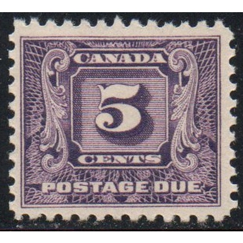Canada Sc J9 1930 5 c  dark violet Postage Due stamp mint
