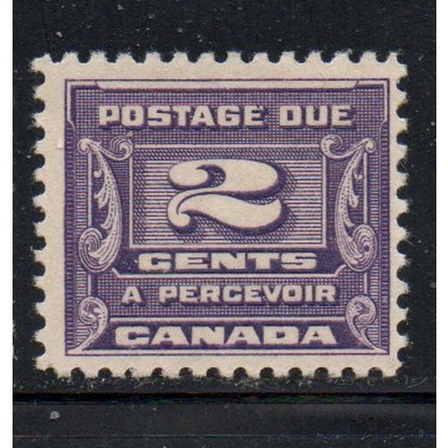 Canada Sc J12 1933 2 c  dark violet Postage Due stamp mint