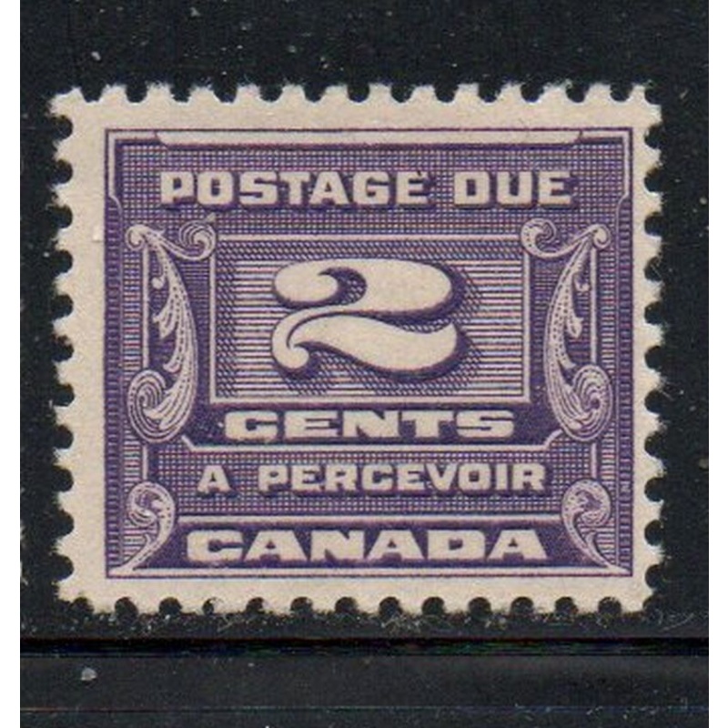 Canada Sc J12 1933 2 c  dark violet Postage Due stamp mint