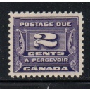 Canada Sc J12 1933 2 c  dark violet Postage Due stamp mint