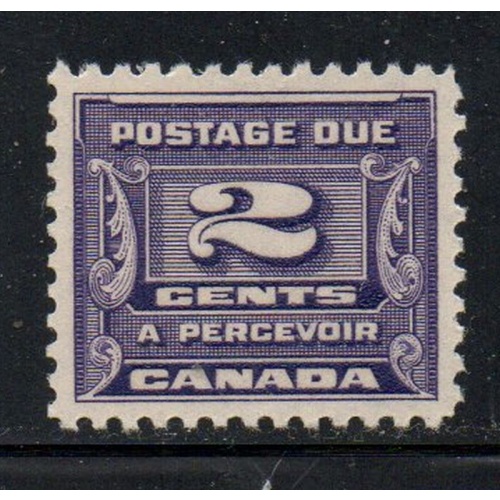 Canada Sc J12 1933 2 c  dark violet Postage Due stamp mint