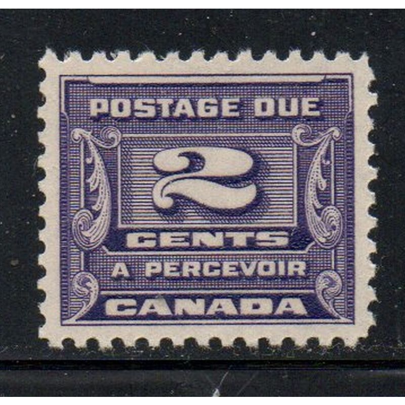 Canada Sc J12 1933 2 c  dark violet Postage Due stamp mint