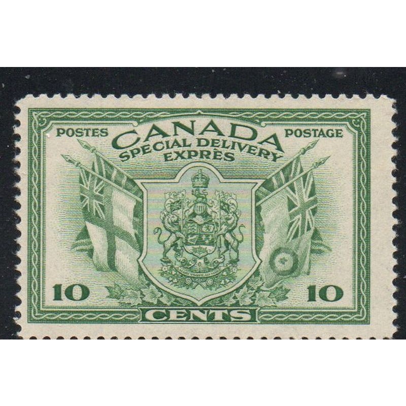 Canada Sc E10 1942 10 c green Special Delivery stamp mint
