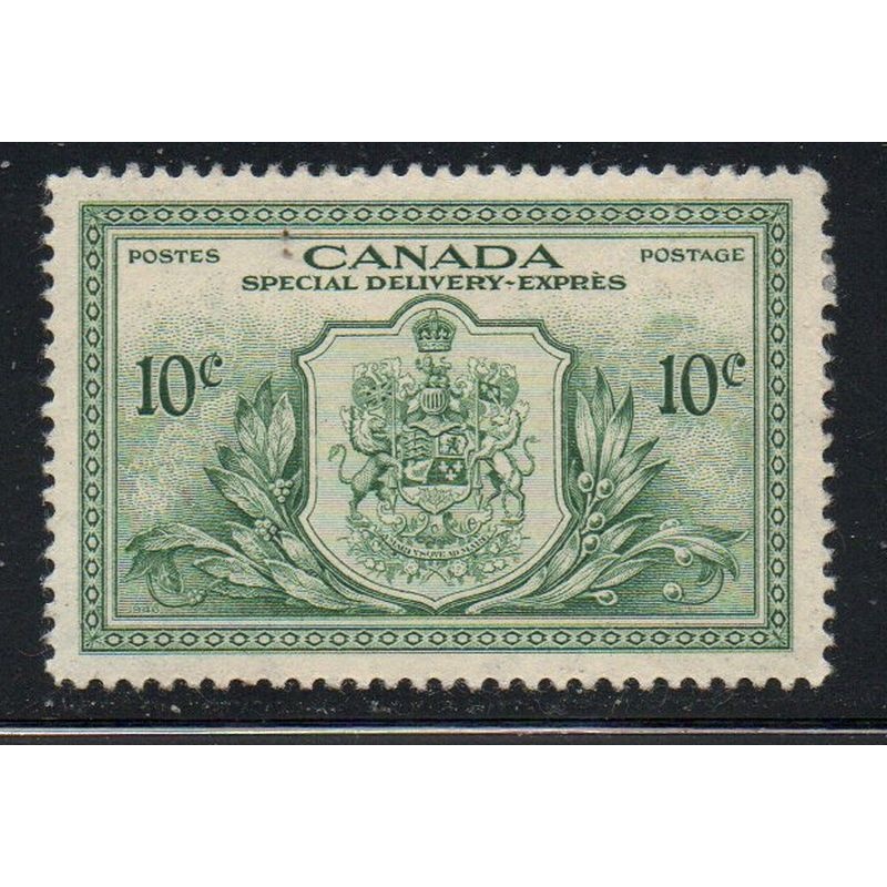 Canada Sc E11 1946 10 c green Special Delivery stamp mint
