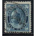 Canada Sc 70 1897 5c Victoria Maple Leaf issue stamp used