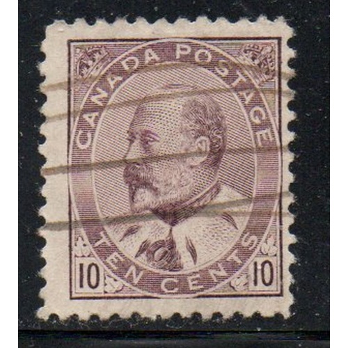 Canada Sc 93 1903 10c brown lilac Edward VII stamp used