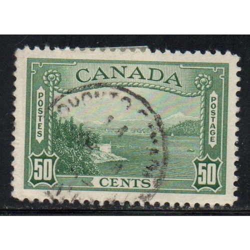 Canada Sc 244 1938 50c Vancouver Harbour stamp used