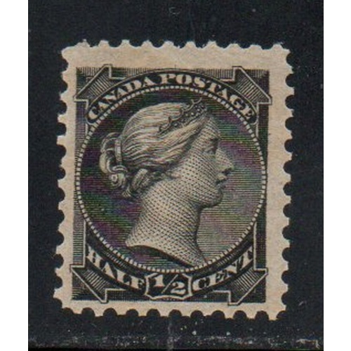 Canada Sc 34 1882 1/2c black small Queen  Victoria stamp mint