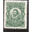 Newfoundland Sc 87 1910 1 c green James I stamp mint