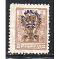 Lithuania Sc B30 1926 1c  + 1c War Orphans surcharge stamp mint