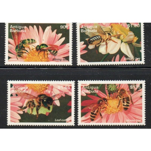 Antigua Sc 1913-1918 1995 Bees stamp set mint NH
