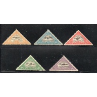 Estonia Sc  C14-18 1925 monoplane airmail stamp set mint
