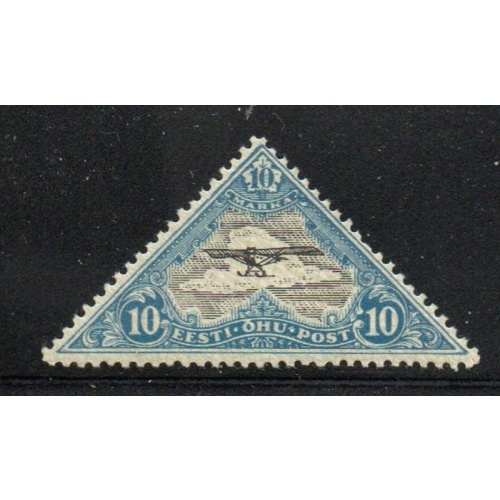 Estonia Sc  C15 1925 10 m m monoplane airmail stamp mint