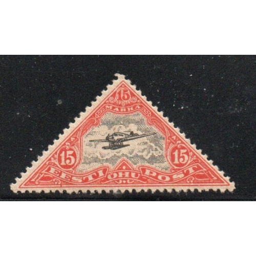 Estonia Sc  C16 1925 15 m m monoplane airmail stamp mint