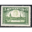 Latvia Sc B86 1932 Lacplesis over Riga semi-postal  stamp used
