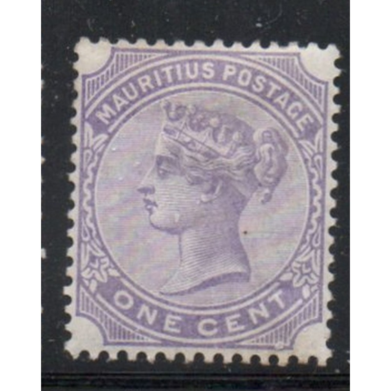 Mauritius Sc 68 1893 1 c violet Victoria stamp mint