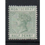 Montserrat Sc 5 1884 half penny green Victoria stamp mint